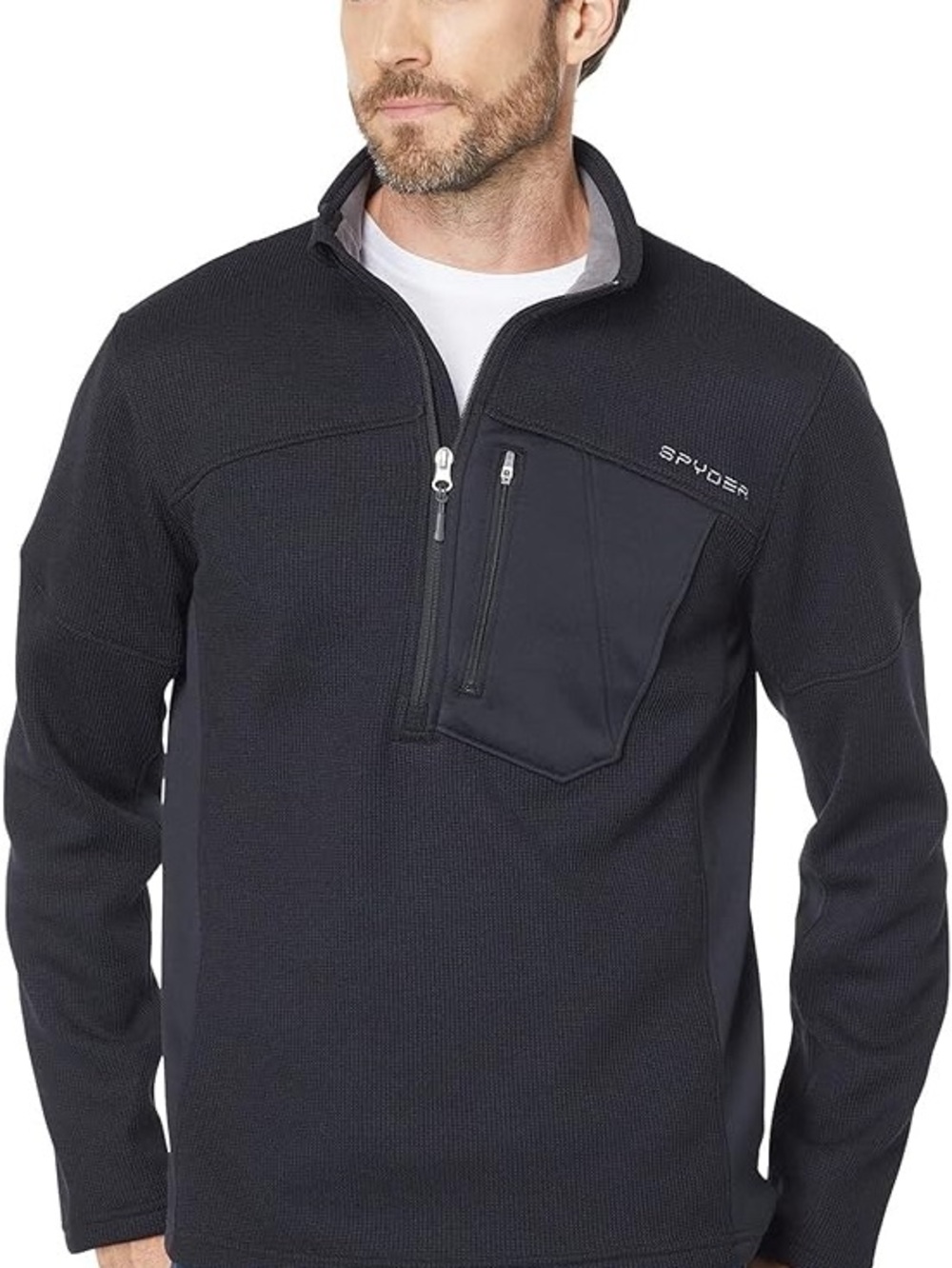 Spyder Men's Bandit Hybrid 1/2 Zip Mid Layer Jacket